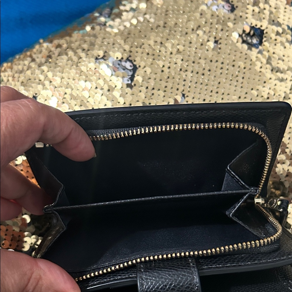 Coach Black Textured Leather Wallet - Picture 3 of 10